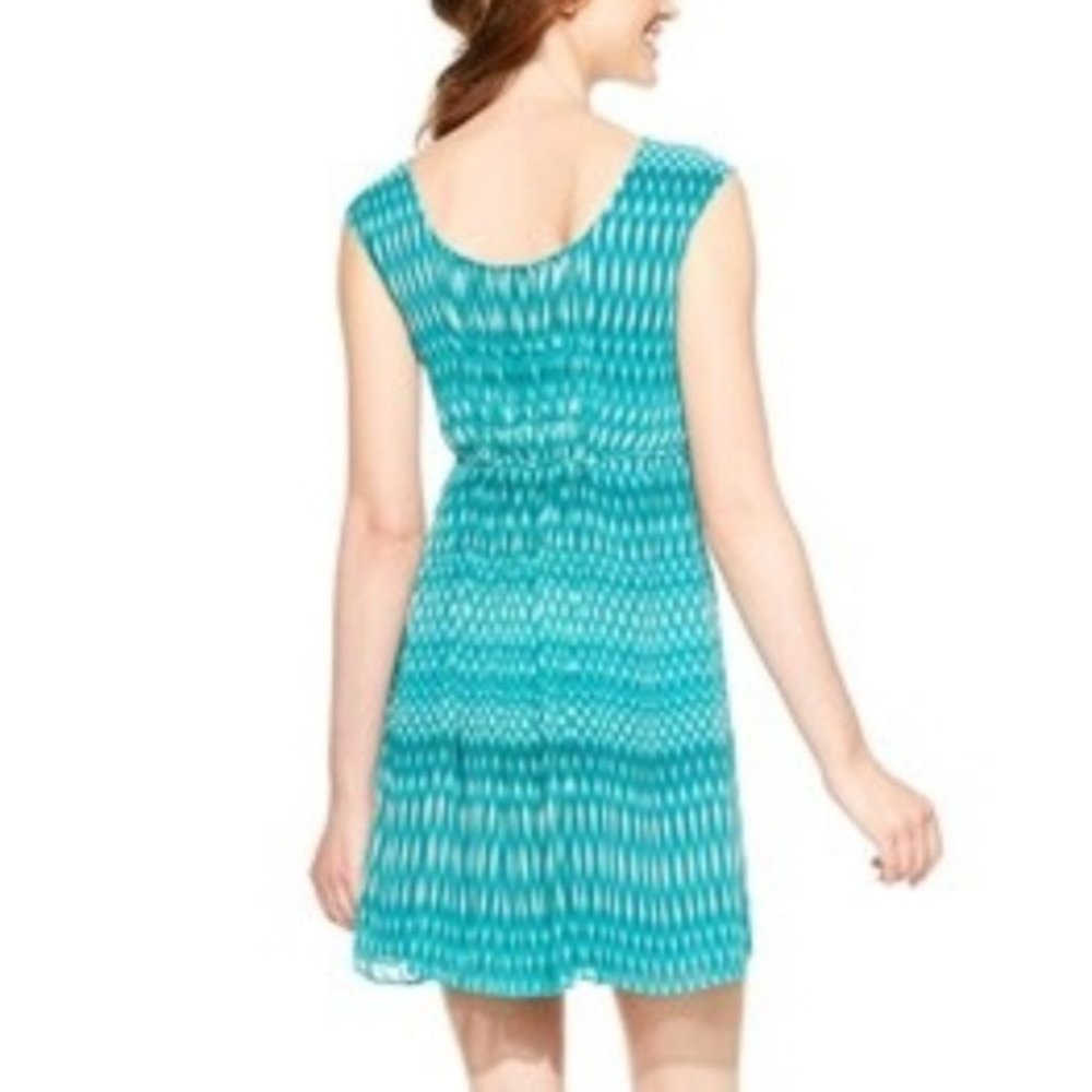 Calvin Klein 6 fit & flare Teal Spring Summer Dress - Picture 2 of 9